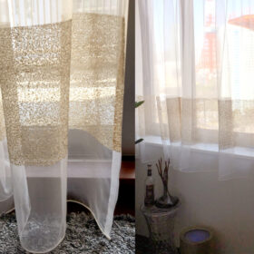 シャンパンピンク色の甘くセクシーなレースカーテン | 港区 元麻布